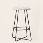 Vintage pastel pink stripes pattern Stool Gallery Image 1