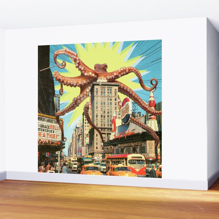 Attack of the Octopus Wall Mural Gallery Image 2