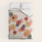 Landscape of flowers and dandelions Duvet Cover Gallery Image 6
