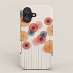 Landscape of flowers and dandelions iPhone Case Gallery Image 1