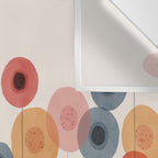 Landscape of flowers and dandelions Wall Tapestry Gallery Image 3