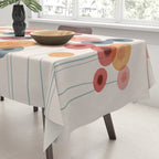 Landscape of flowers and dandelions Tablecloth Gallery Image 3