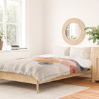 Landscape of flowers and dandelions Duvet Cover Gallery Image 2