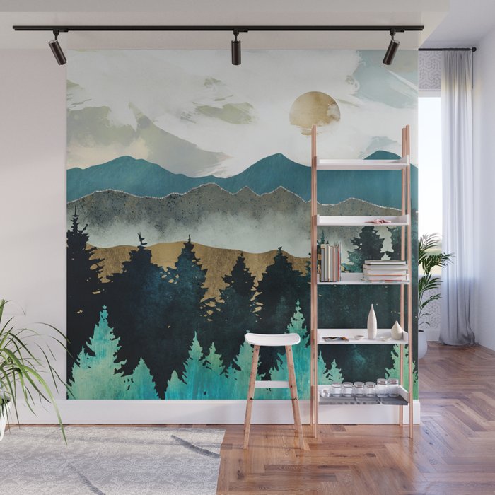Forest Mist Wall Mural Gallery Image 1