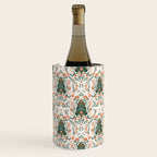 Nordic Christmas tree with red flowers and Scandinavian ornaments  Wine Chiller Gallery Image 3