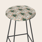 Nordic Christmas tree with red flowers and Scandinavian ornaments  Stool Gallery Image 2