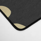 Boho Mudcloth Dots Pattern, Black and Gold Desk Mat Gallery Image 4