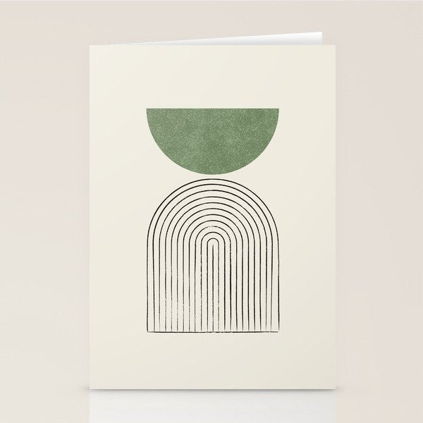 Arch balance green Stationery Card Gallery Image 2