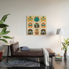 Vintage Skiwear Wood Wall Art Gallery Image 2