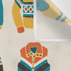 Vintage Skiwear Wall Tapestry Gallery Image 3