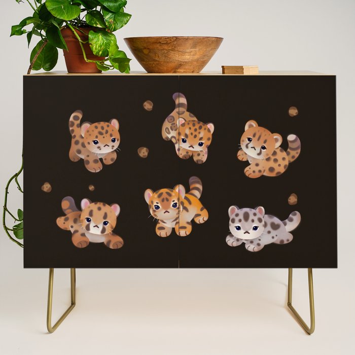 The year of big cat cubs - dark Credenza Gallery Image 1