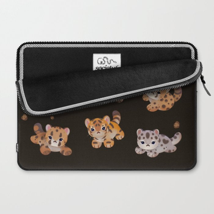 The year of big cat cubs - dark Laptop Sleeve Gallery Image 2
