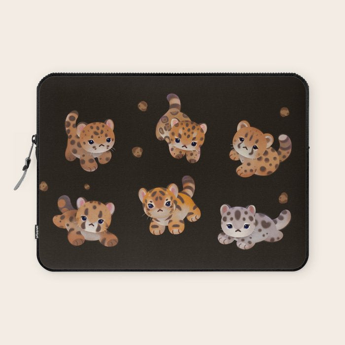 The year of big cat cubs - dark Laptop Sleeve Gallery Image 1