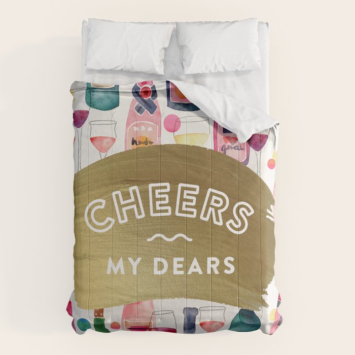 Cheers My Dears - Gold Comforter Gallery Image 1