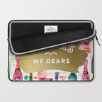 Cheers My Dears - Gold Laptop Sleeve Gallery Image 2