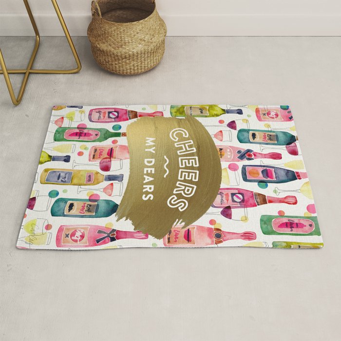 Cheers My Dears - Gold Rug Gallery Image 1