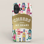 Cheers My Dears - Gold iPhone Case Gallery Image 1
