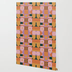 Pink and orange retro Wallpaper Gallery Image 2