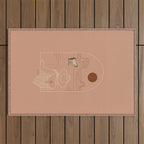 Lost Pony - Pink Clay Outdoor Rug Gallery Image 1