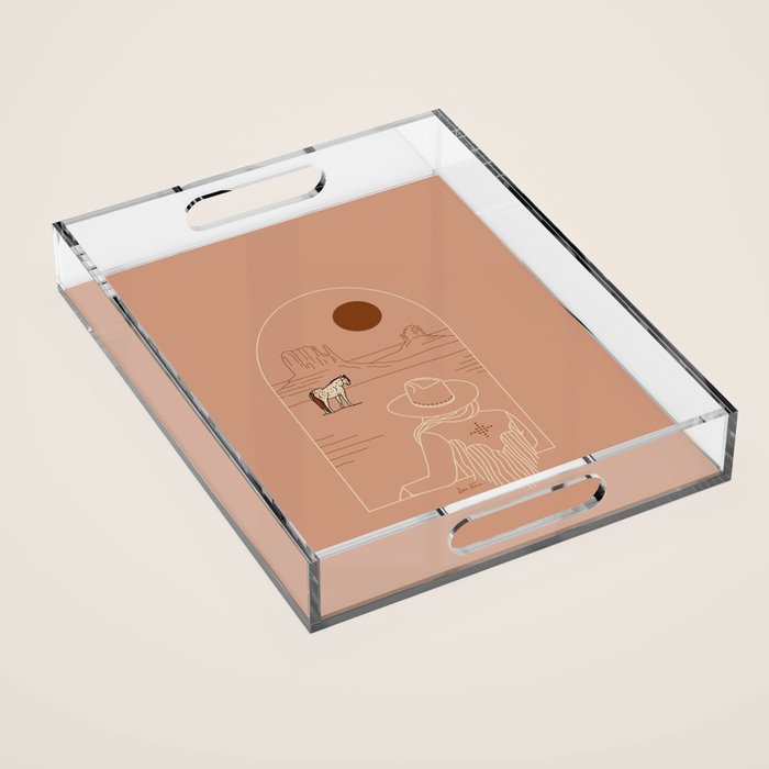 Lost Pony - Pink Clay Acrylic Tray Gallery Image 1