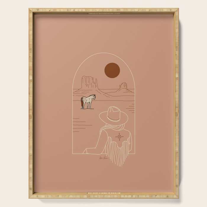 Lost Pony - Pink Clay Serving Tray Gallery Image 1