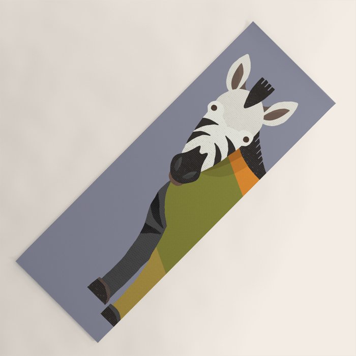 Zebra Yoga Mat Gallery Image 1