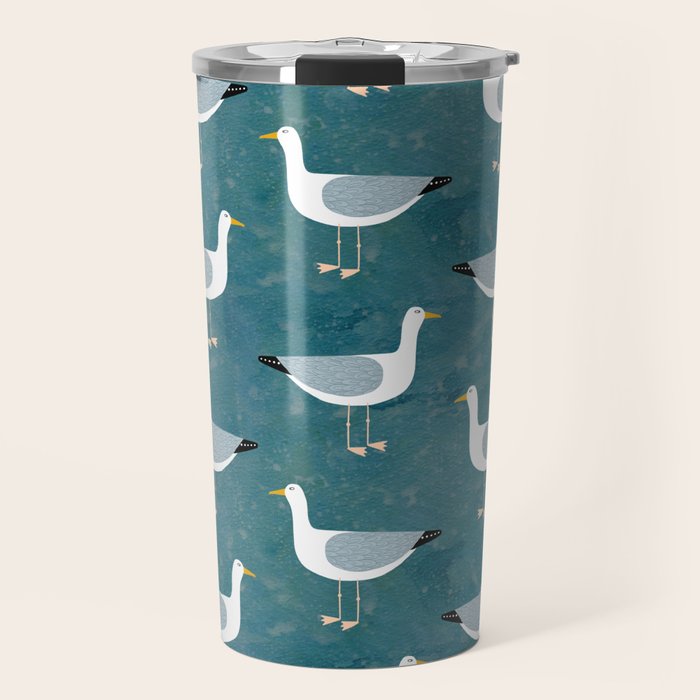 Seagull Standing Travel Mug Gallery Image 1