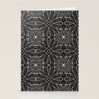 BW starry abstract mosaic A Stationery Card Gallery Image 2