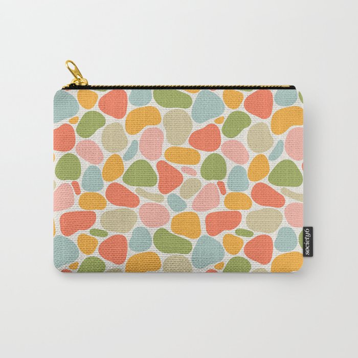 Colorful organic shape art pattern Carry All Pouch Gallery Image 1