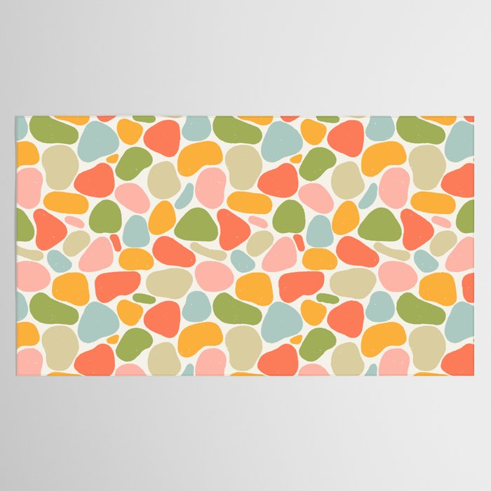 Colorful organic shape art pattern Tablecloth Gallery Image 2