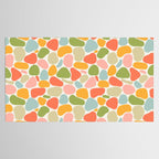 Colorful organic shape art pattern Tablecloth Gallery Image 2