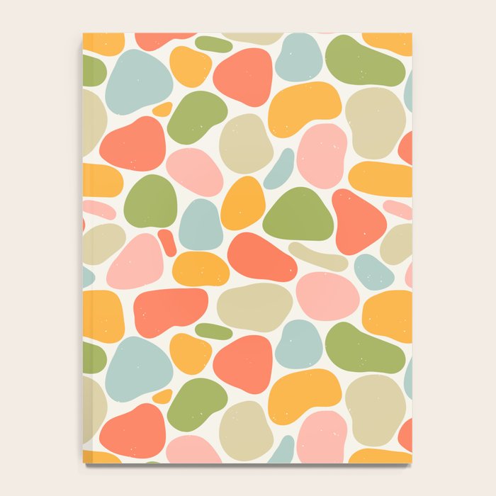 Colorful organic shape art pattern Notebook Gallery Image 4