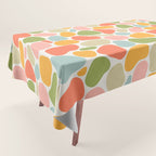 Colorful organic shape art pattern Tablecloth Gallery Image 1