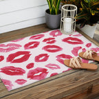 Lipstick Kisses Outdoor Rug Gallery Image 2
