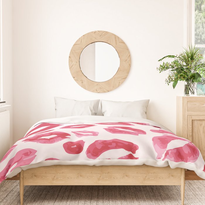Lipstick Kisses Duvet Cover Gallery Image 3