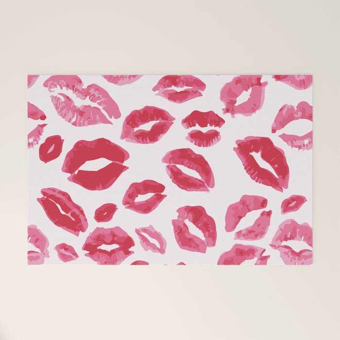 Lipstick Kisses Welcome Mat Gallery Image 1