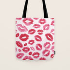 Lipstick Kisses Tote Bag Gallery Image 1