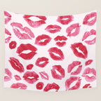 Lipstick Kisses Wall Tapestry Gallery Image 4