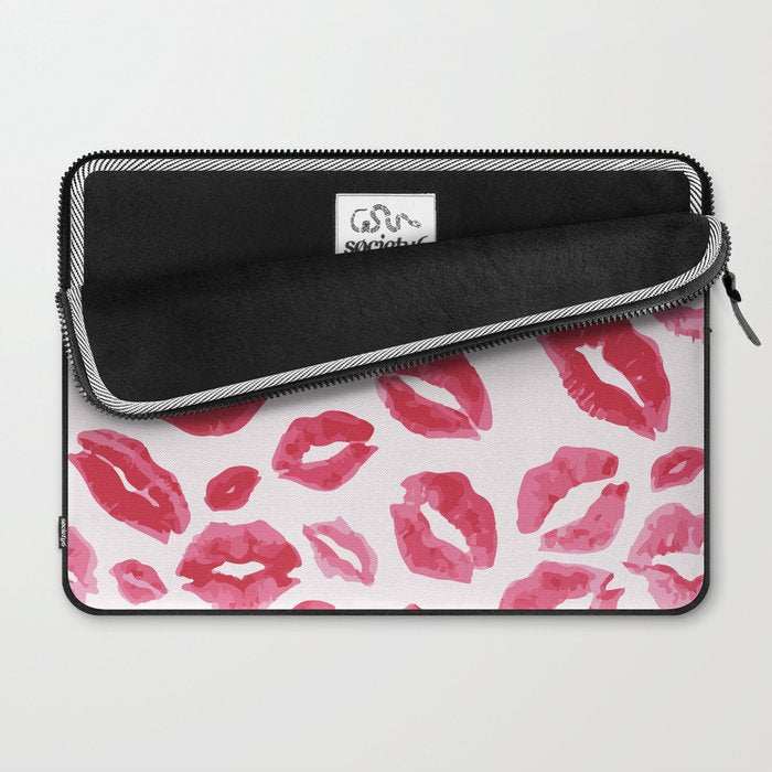 Lipstick Kisses Laptop Sleeve Gallery Image 2