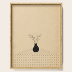 Minimal plant in the vase Serving Tray Gallery Image 1