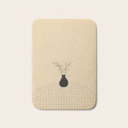 Minimal plant in the vase Bath Mat Gallery Image 1