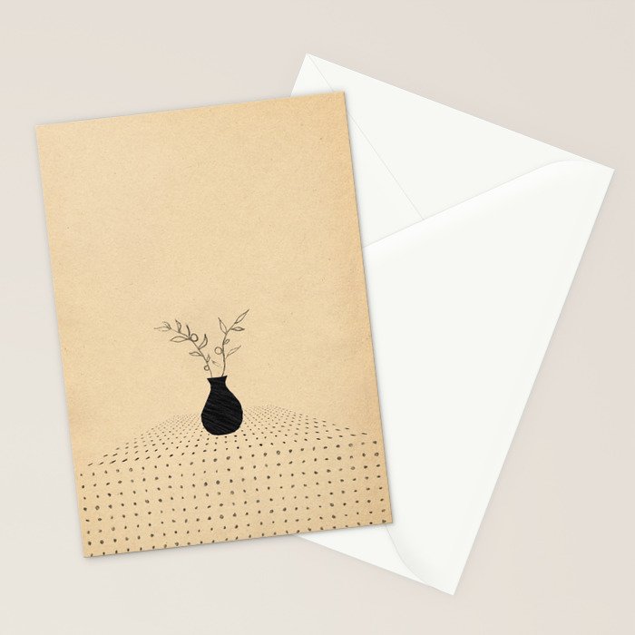 Minimal plant in the vase Stationery Card Gallery Image 2