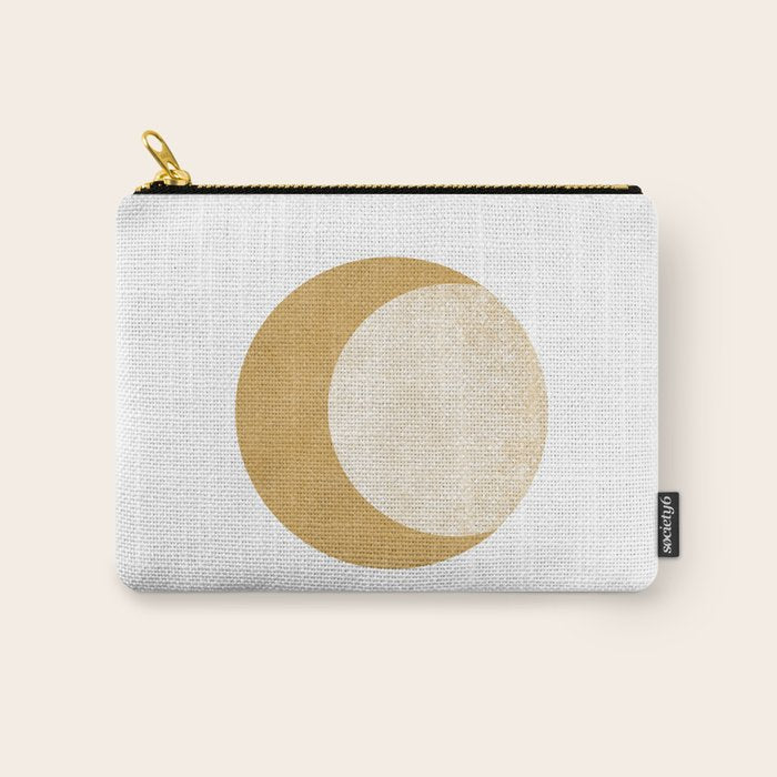 Moon Crescent - Gold Carry All Pouch Gallery Image 1