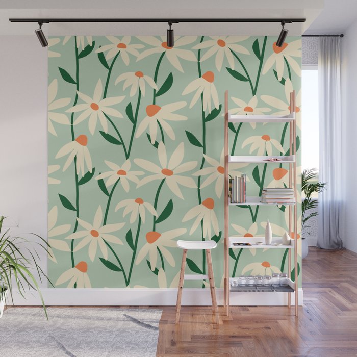 Flower Market Copenhagen - Matisse Inspired Wall Mural Gallery Image 1