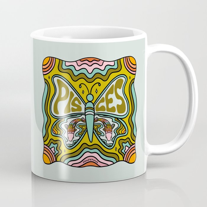 Pisces Butterfly Coffee Mug Gallery Image 1