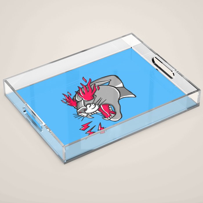 Panther Flame Acrylic Tray Gallery Image 1