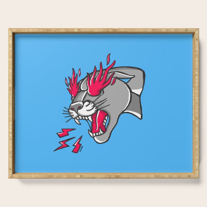 Panther Flame Serving Tray Gallery Image 1