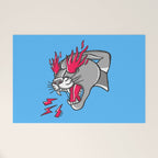 Panther Flame Welcome Mat Gallery Image 1