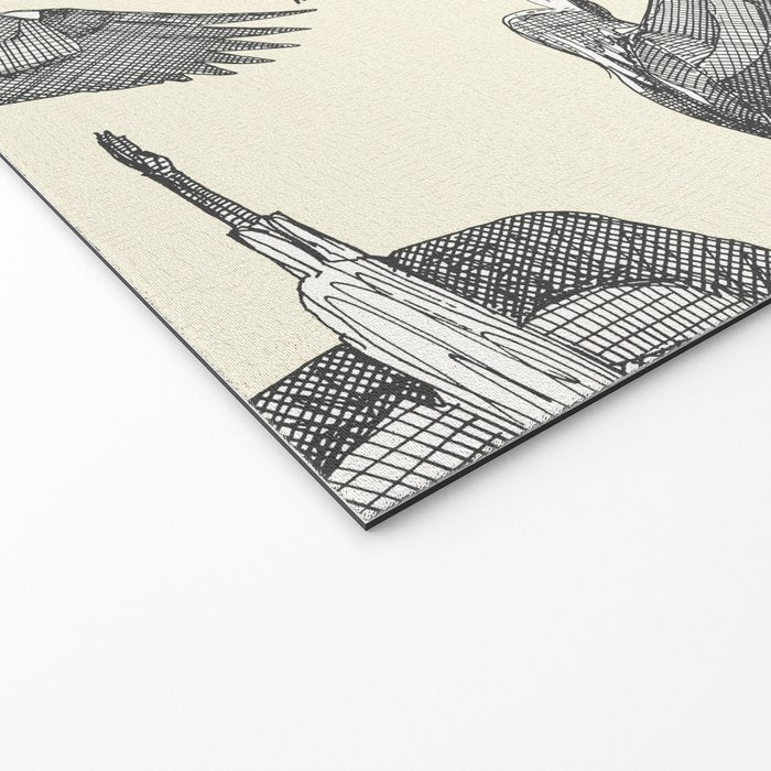 great blue herons pearl Welcome Mat Gallery Image 2