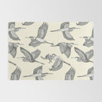 great blue herons pearl Rug Gallery Image 2